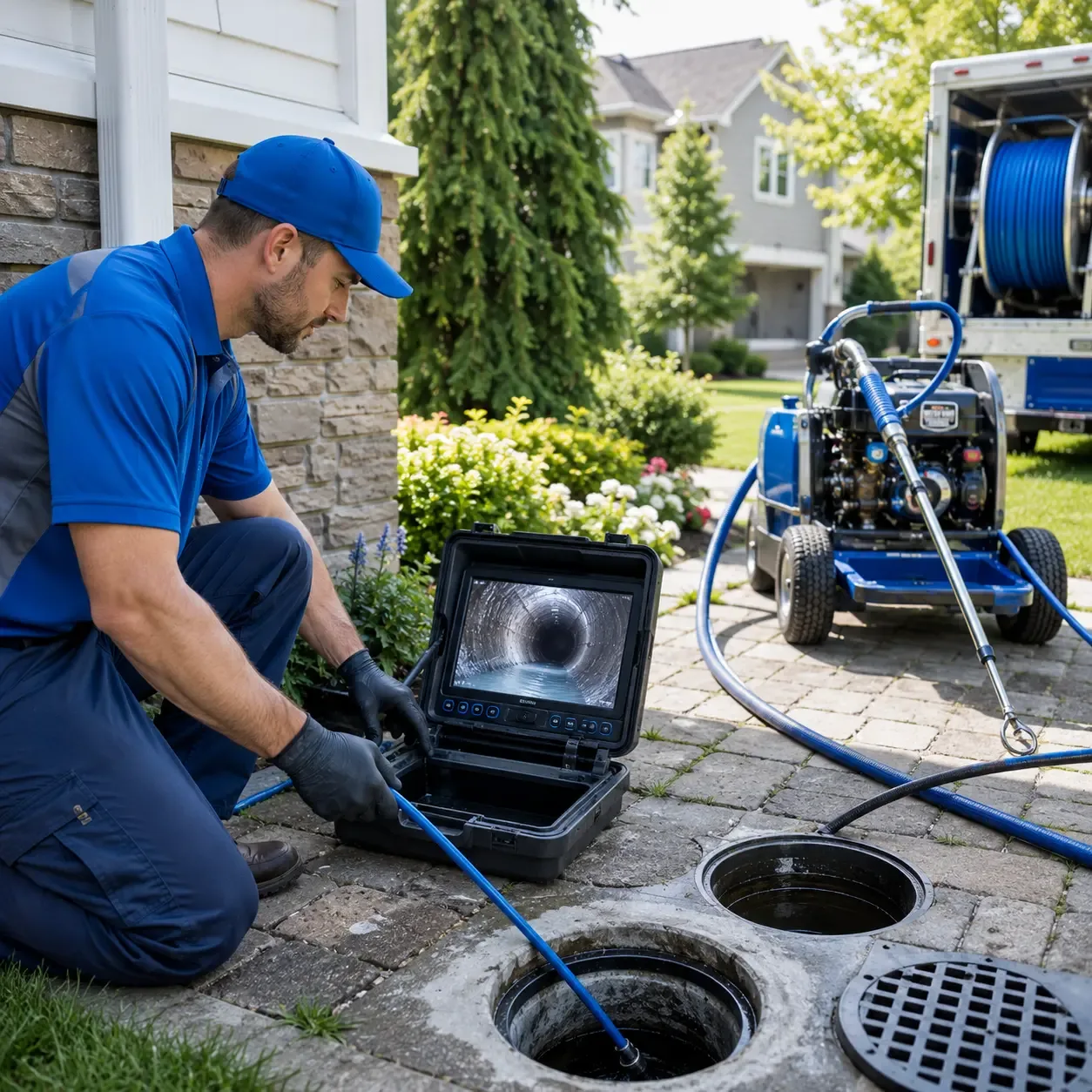 Outdoor drain cleaning professionals serving Riverton, CT